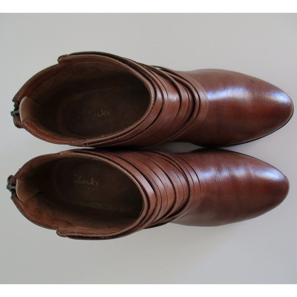 Clarks Artisan Spye Celeste Tan Leather Ankle Boot - Picture 10 of 15